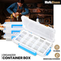 Durable Plastic Storage Box with Adjustable Divider