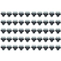 50pcs A Pillar Side Trim Clips For Iveco For Daily Door Grey Plastic