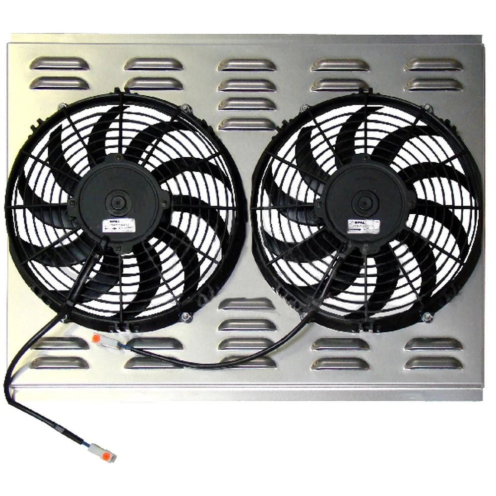 Z40014 Dual 11" Electric Fan & Shroud - 17 1/2 X 24 X 2 5/8