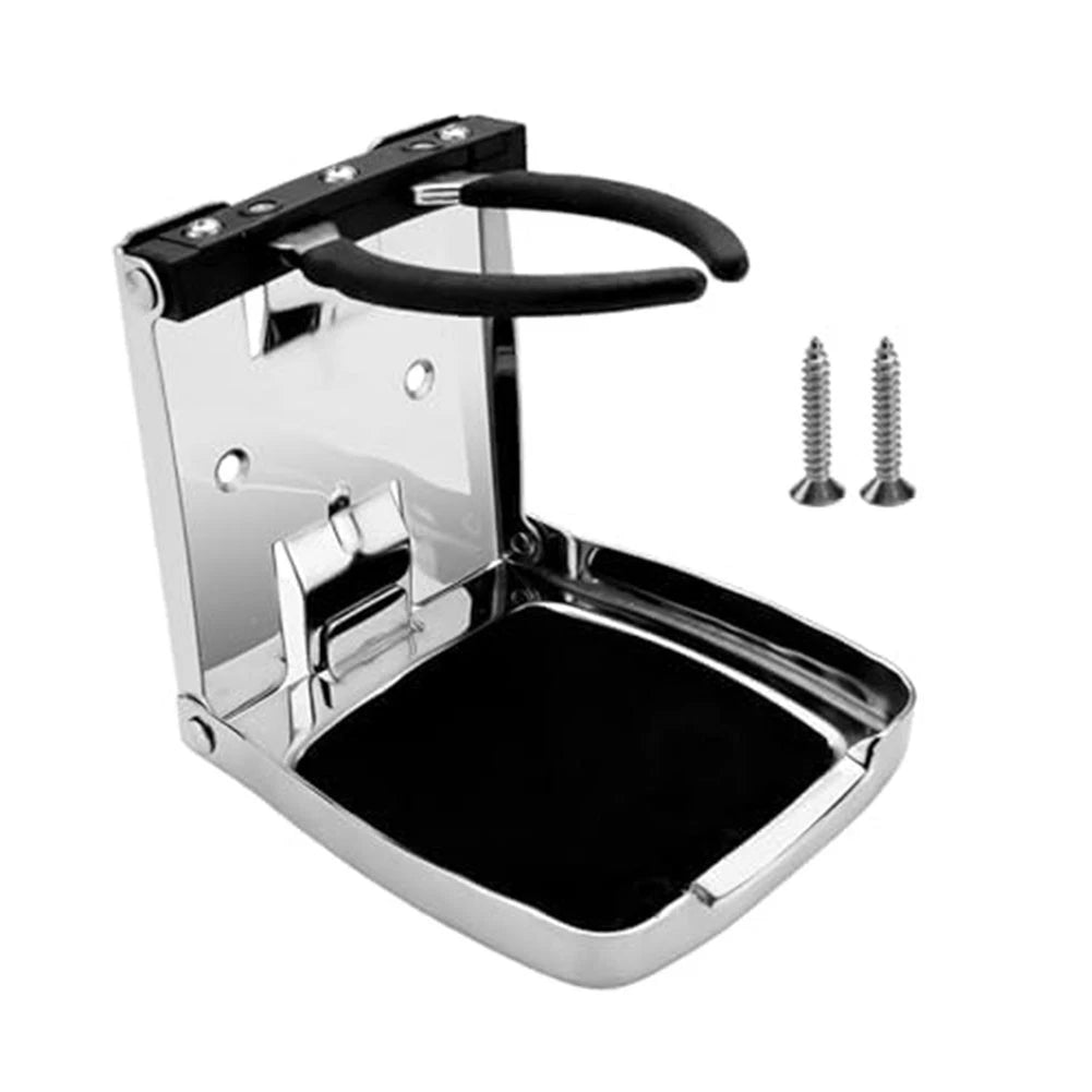 Cup Holder Folding Stainless Steel 304 For Boat Rv Truck Yacht Car
