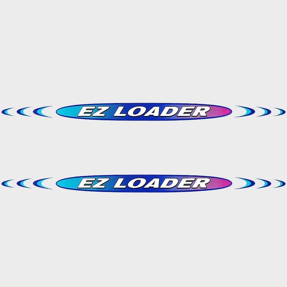 EZ Loader Boat Trailer Graphic Decal | 53 1/4 Inch Dark Blue (Pair)Ope