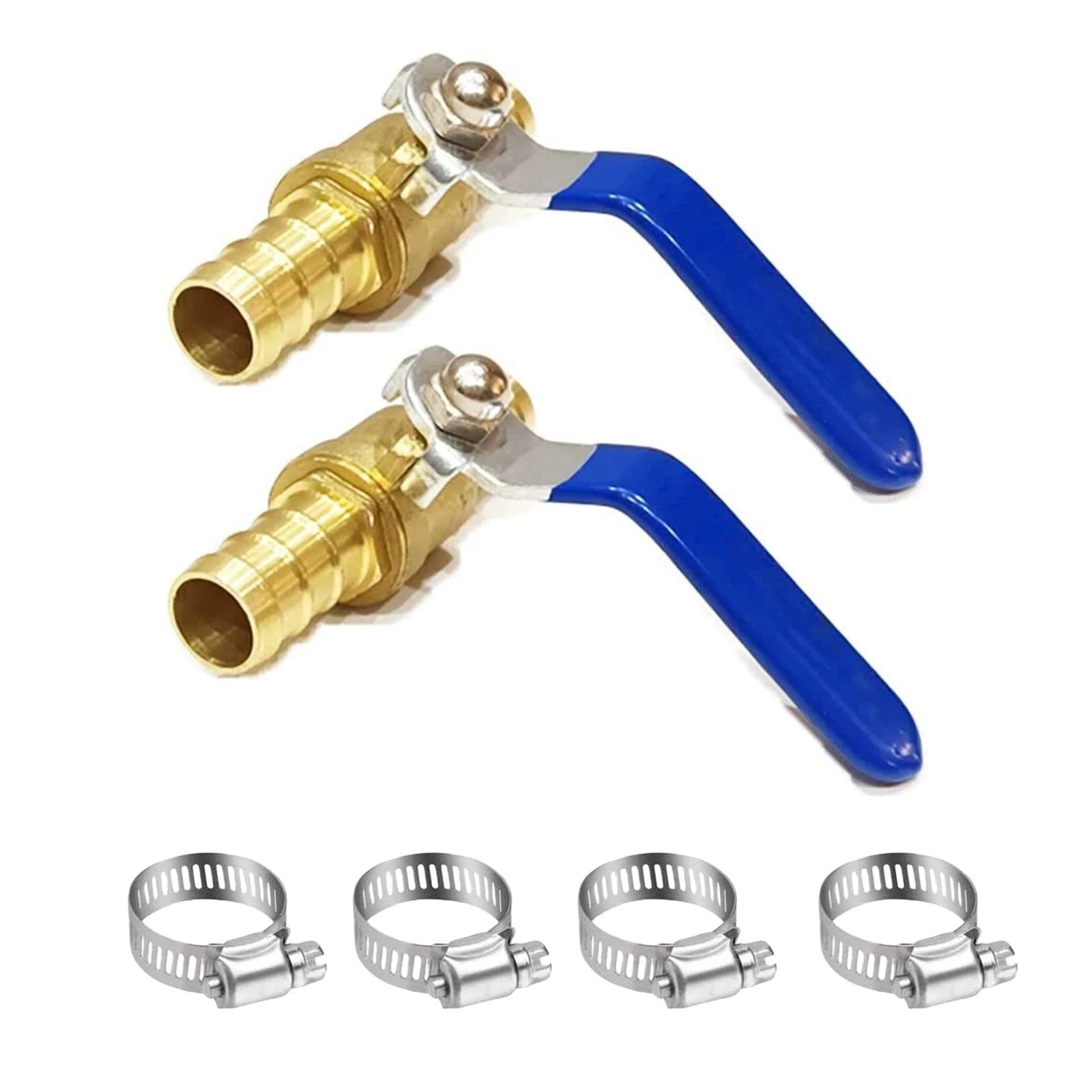 Brass Ball Valve 16mm Hose Barb For Irrigation Systems Shut Off With