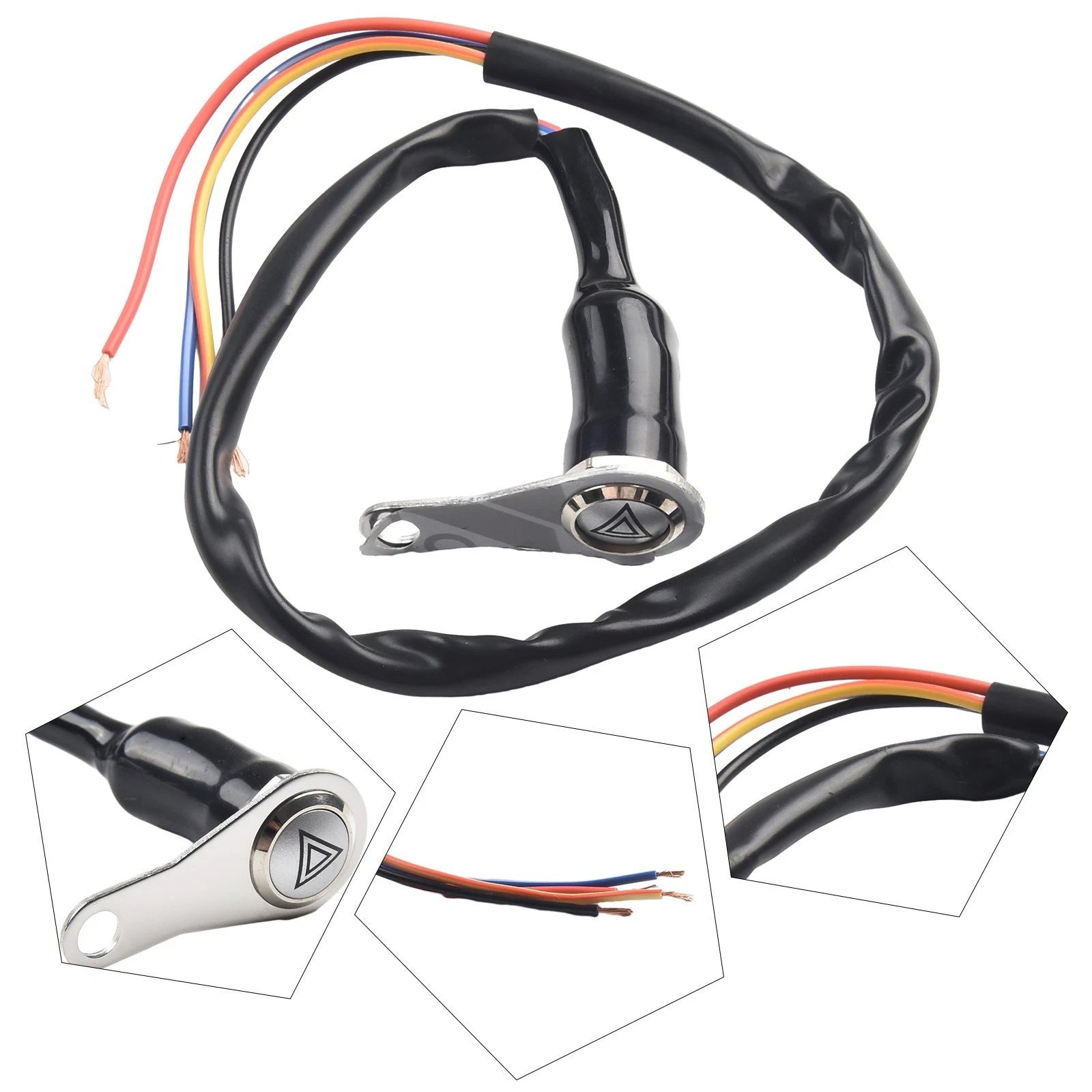 Red-LED Motorcycle Switch On+off Handlebar Mount | Hook & Hull Co