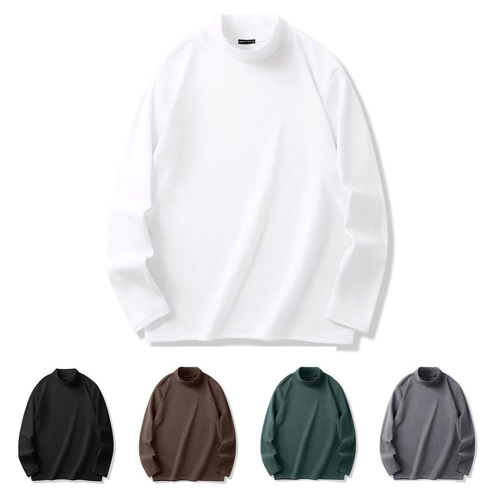 Mock Collar T-Shirt Long Sleeves