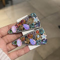 Triangle Rhinestone Hair Clip Crystal Shine