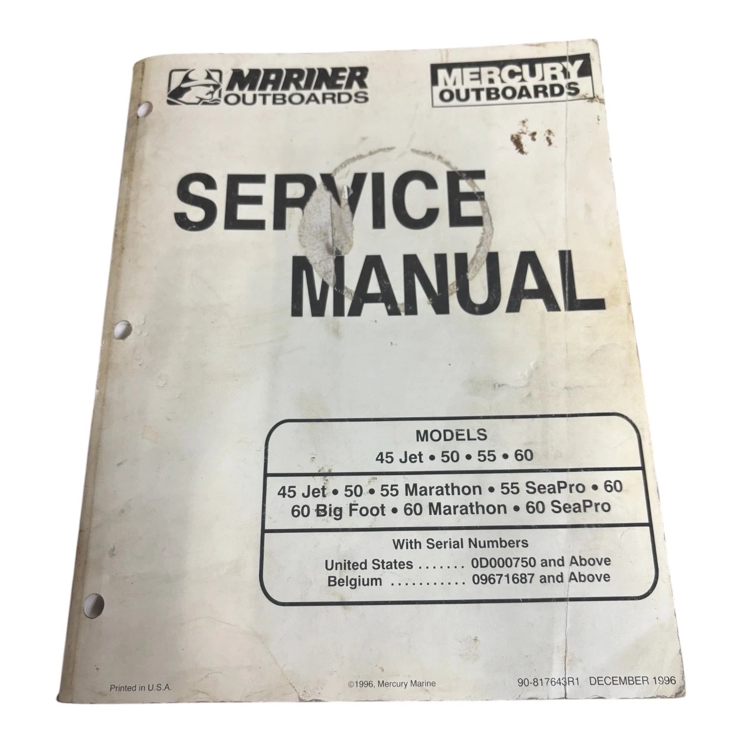 Mercury/marine<wbr/>r Outboards 90-817643r1, Models | Hook & Hull Co