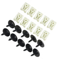 Brand New Car Clip Hex Bolt 20pcs Black +White C-clip Front Rear