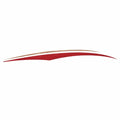 Tracker Boat Graphic Decal Metallic Gold Red Sticker by Tracker