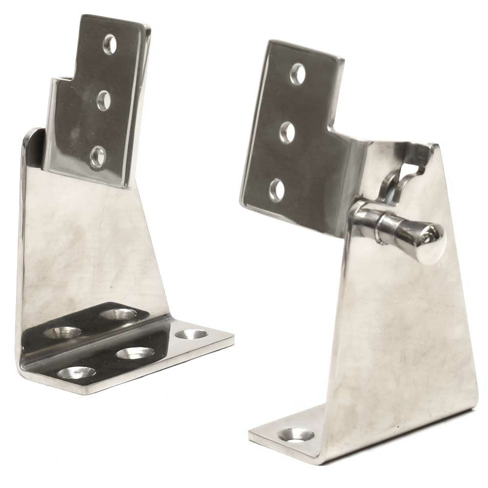 Crownline Boat Folding Seat Hinges | SS Quick Release (Set of 2) by Crownline