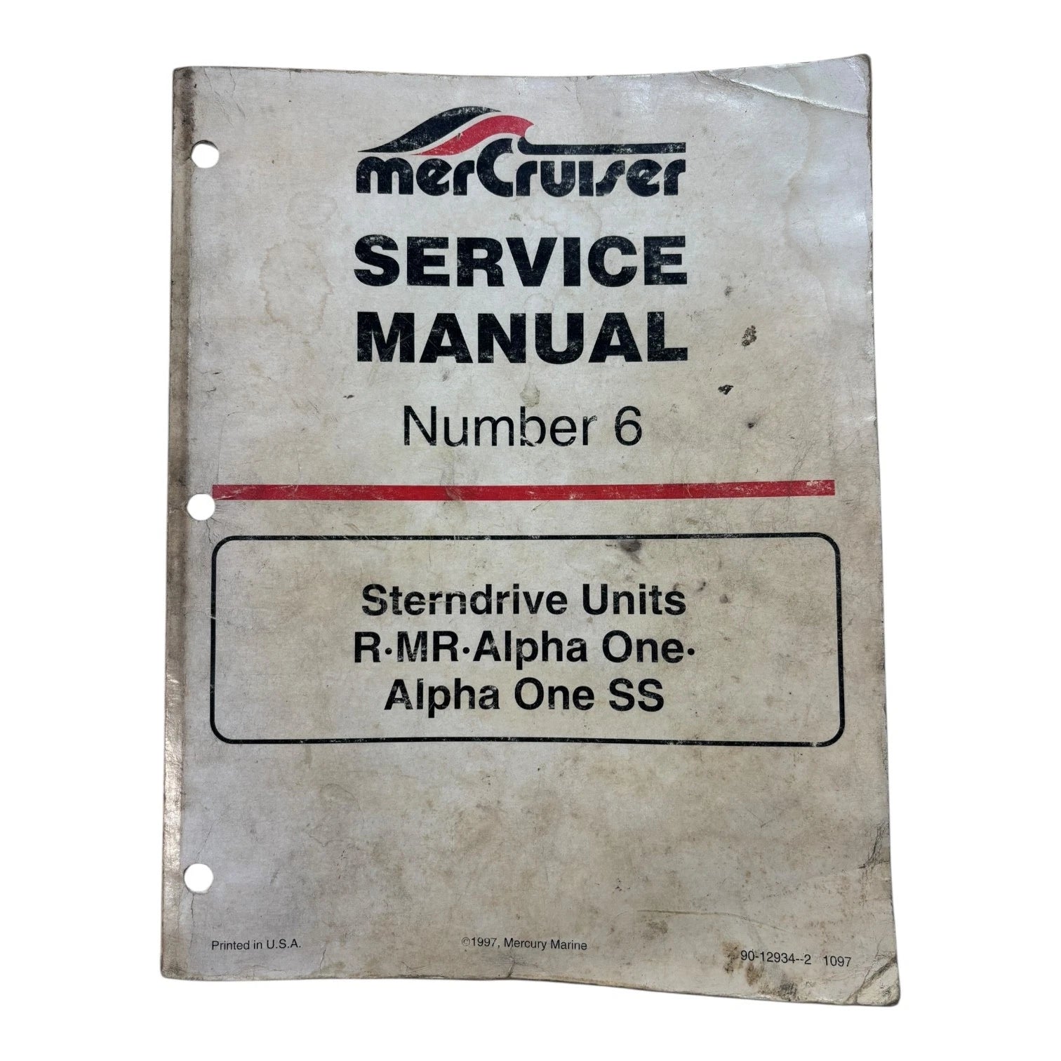 Mercruiser 90-12934--2, Sterndrive Units R/mr/alpha One Service