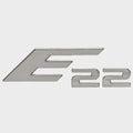 Boat Emblem Decal E22 Silver Sticker by Crownline