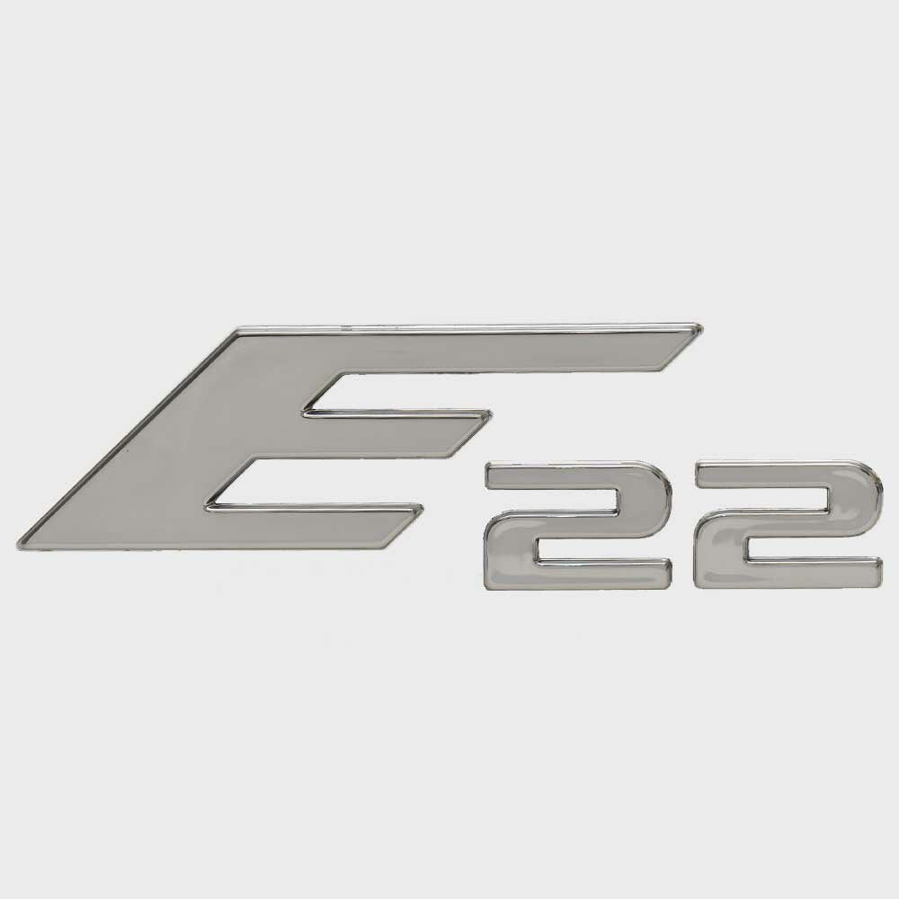 Boat Emblem Decal E22 Silver Sticker by Crownline