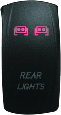Dragonfire Racing Lighted Switch Rear Light On/off Red