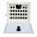 Baja Boat Push Button Breaker Panel | White Aluminum