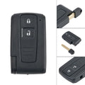 Remote Key With Uncut Key Blade For 2 Button Car Accessories For