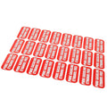 24-pack Ethanol Free Sticker, 1×2" No Ethanol Labels For Gas Caps Red