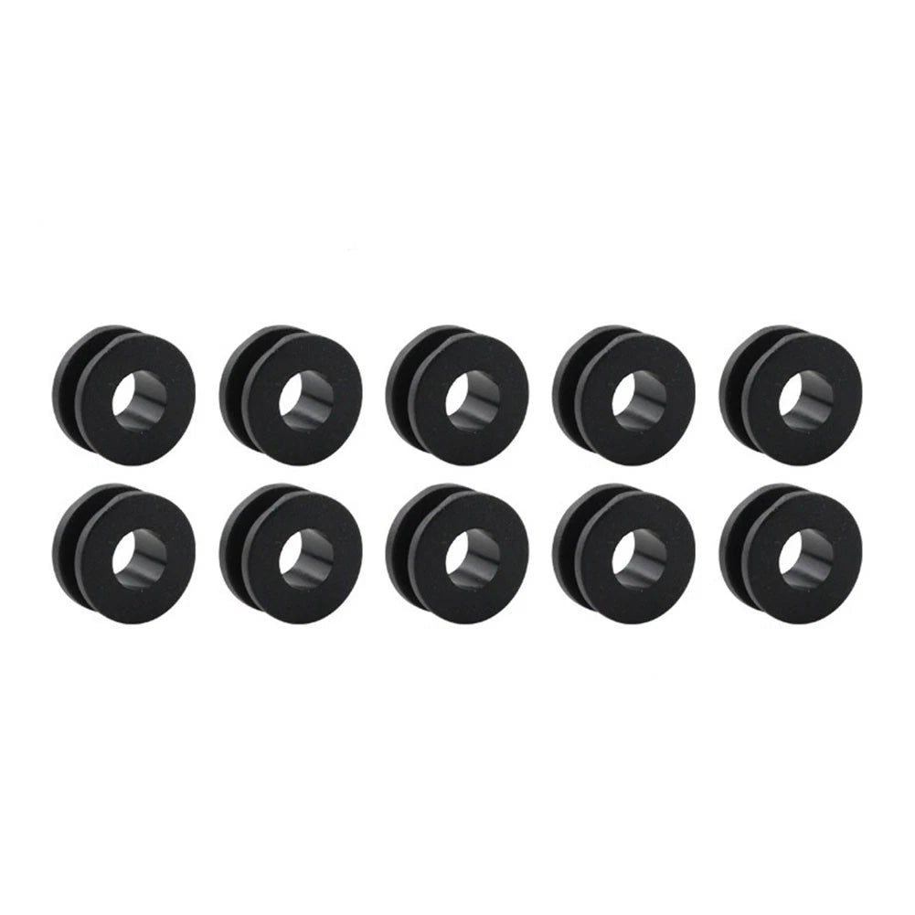 Set M6 Motorcycle Side Cover Rubber Grommets Gasket Fairings For New