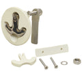 Taco Boat T Handle Latch Non Locking 2 Inch White Nylon by Taco