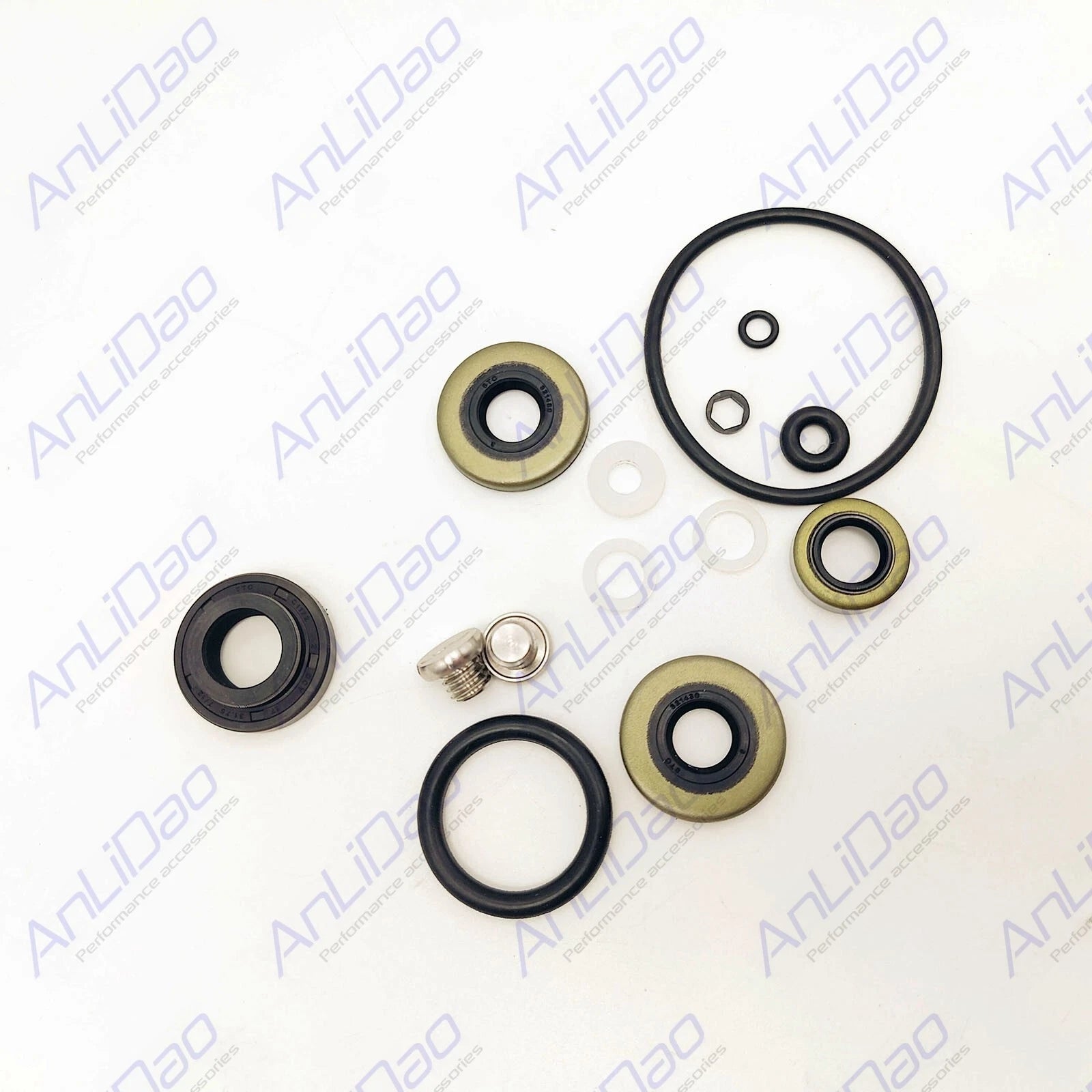 Fit Evinrude Johnson Omc Lower Gearcase Seal Kit W/drain Screws