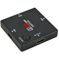 Square Box 3-port Hdmi Switcher 3 In 1 Out 1080p 3d For Dvd Ps3 Video