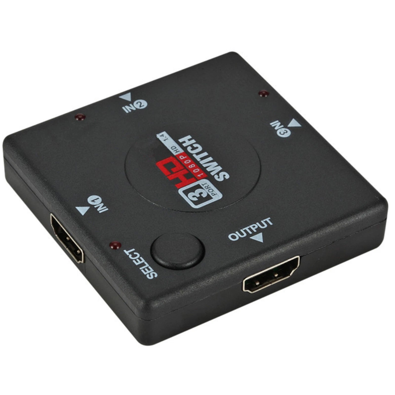 Square Box 3-port Hdmi Switcher 3 In 1 Out 1080p 3d For Dvd Ps3 Video