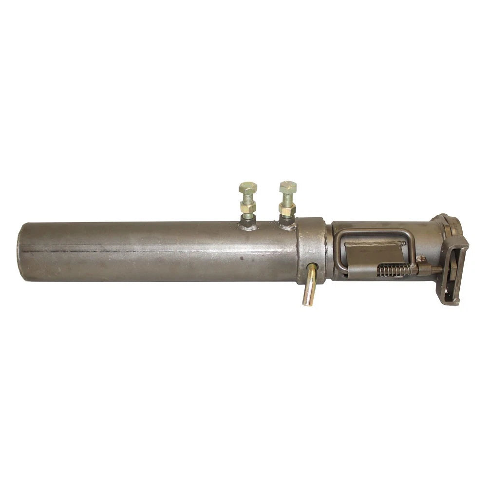 Hd Black Powder Coated Coupler For Gooseneck Trailers W/ Round Tube