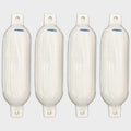 Shoreline Boat Inflatable Fenders SL91841 | White Vinyl (Set of 4)Open