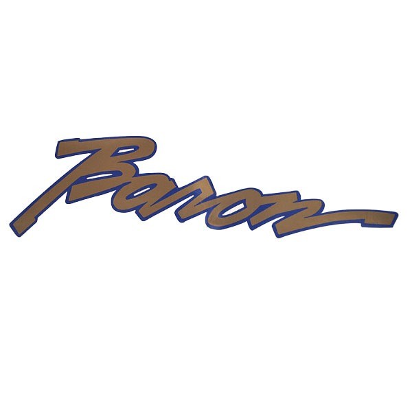 Lund Boat Brand Decal Baron Pewter Blue by Lund