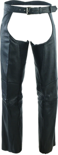 Kuryakyn Long Haul Leather Chaps For Motorcycles, 2xl, Black,