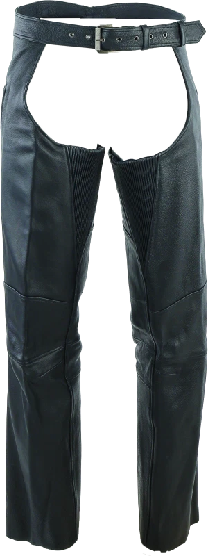 Kuryakyn Long Haul Leather Chaps For Motorcycles, 2xl, Black,