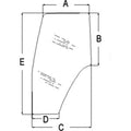 Rh Door Glass Fits Jx100u Jx1080u Jx1090u Jx1100u Jx70u Jx80u Jx90u
