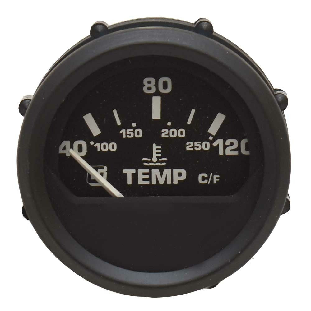 Faria Water Temperature Gauge Euro Black by Faria