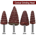 Sandpaper Tapered Cone Flap Wheels 6MM Shank
