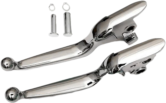 Harddrive Brake & Clutch Lever Set Chrome For Harley Softail 2018