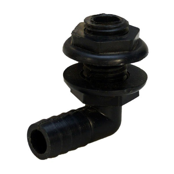 Blue Wave Boat Elbow Thru Hull 90 Degree Black 3/4 Inch by Blue Wave