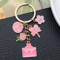Pink Blossoms Keychain for Daily Use