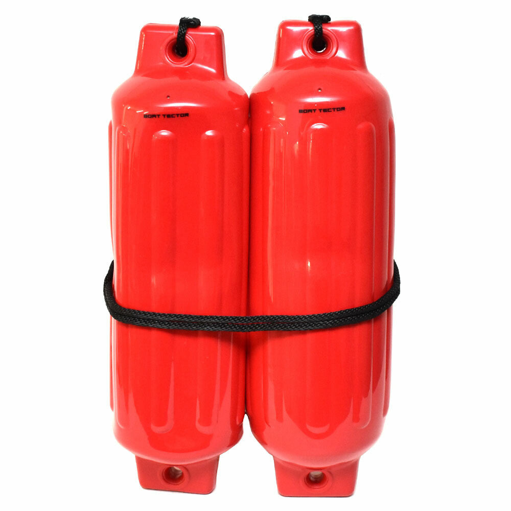 BoatTector Inflatable Fenders 27 x 8 1/2 Inch Red by BoatTector