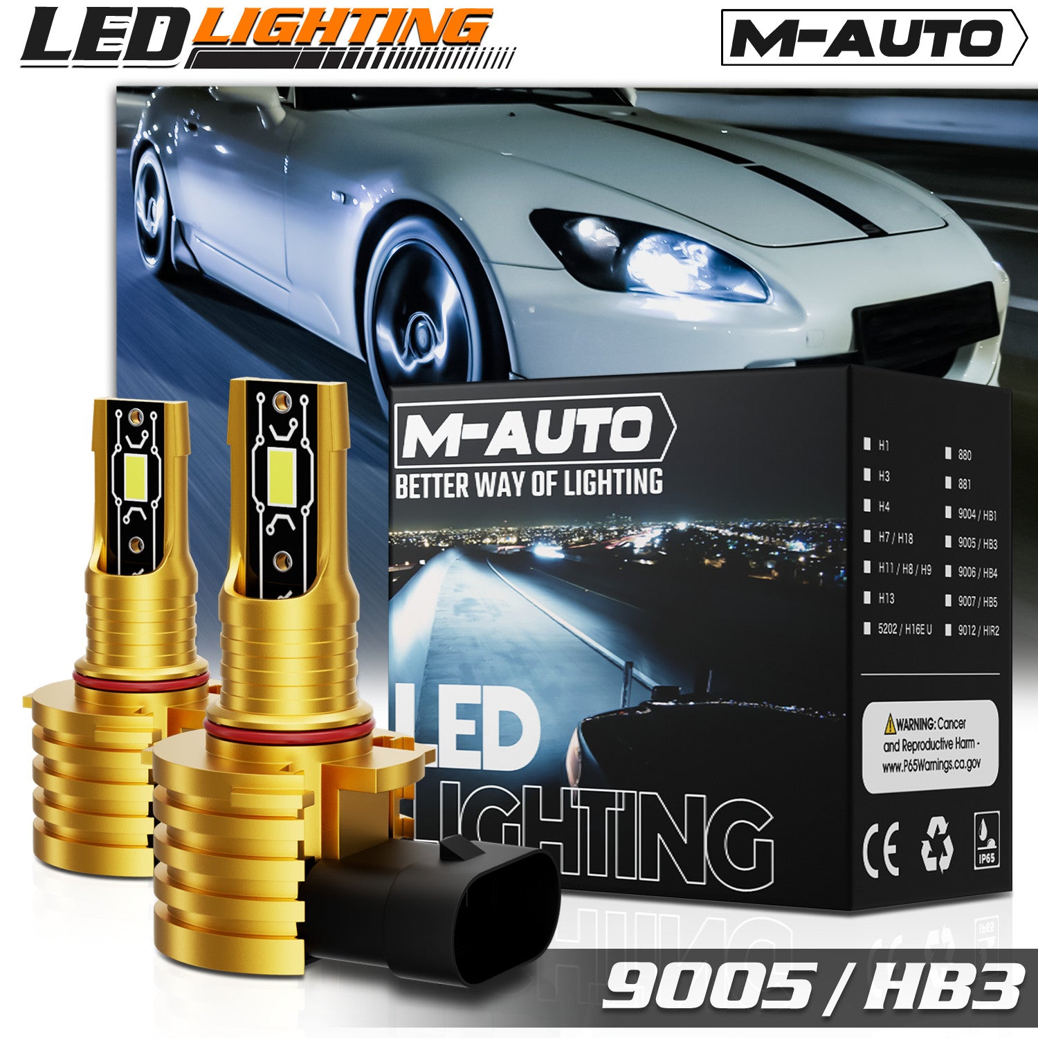 Headlight and LED Bulb Set for Ram Trucks
