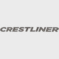 Crestliner Boat Raised Logo Decal Silver Black by Crestliner