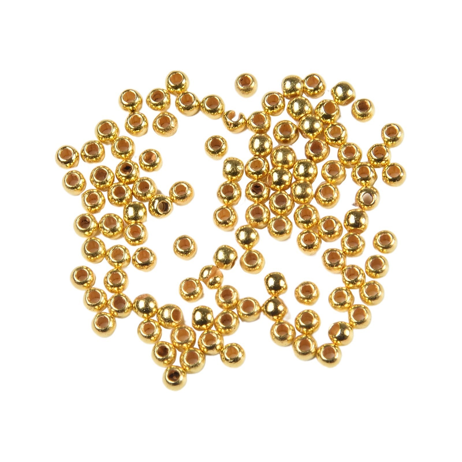 Crafting Beads Gold Beads Plastic Material
