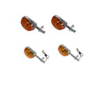 Blinkers Complete Set Of 4 Front & Rear For Yamaha Lc 50 M Bop 1981