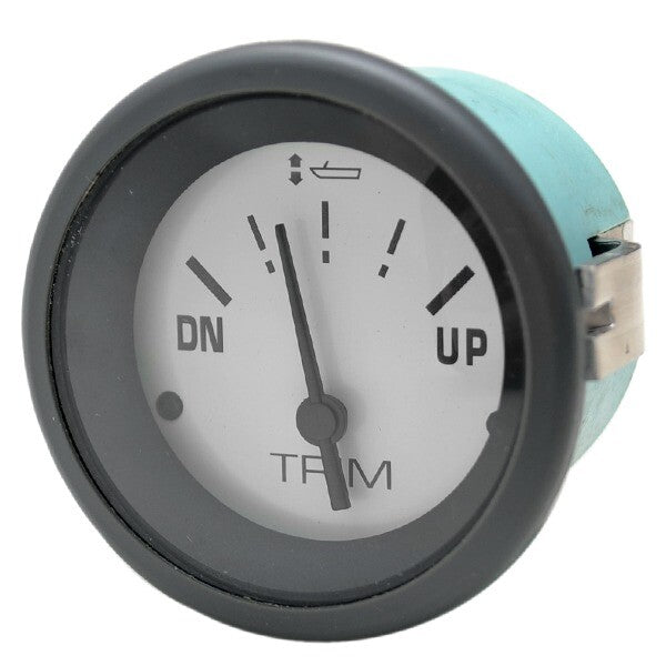 Teleflex Boat Trim Gauge 58012 Mercury Yamaha 2 Inch Black White by Teleflex