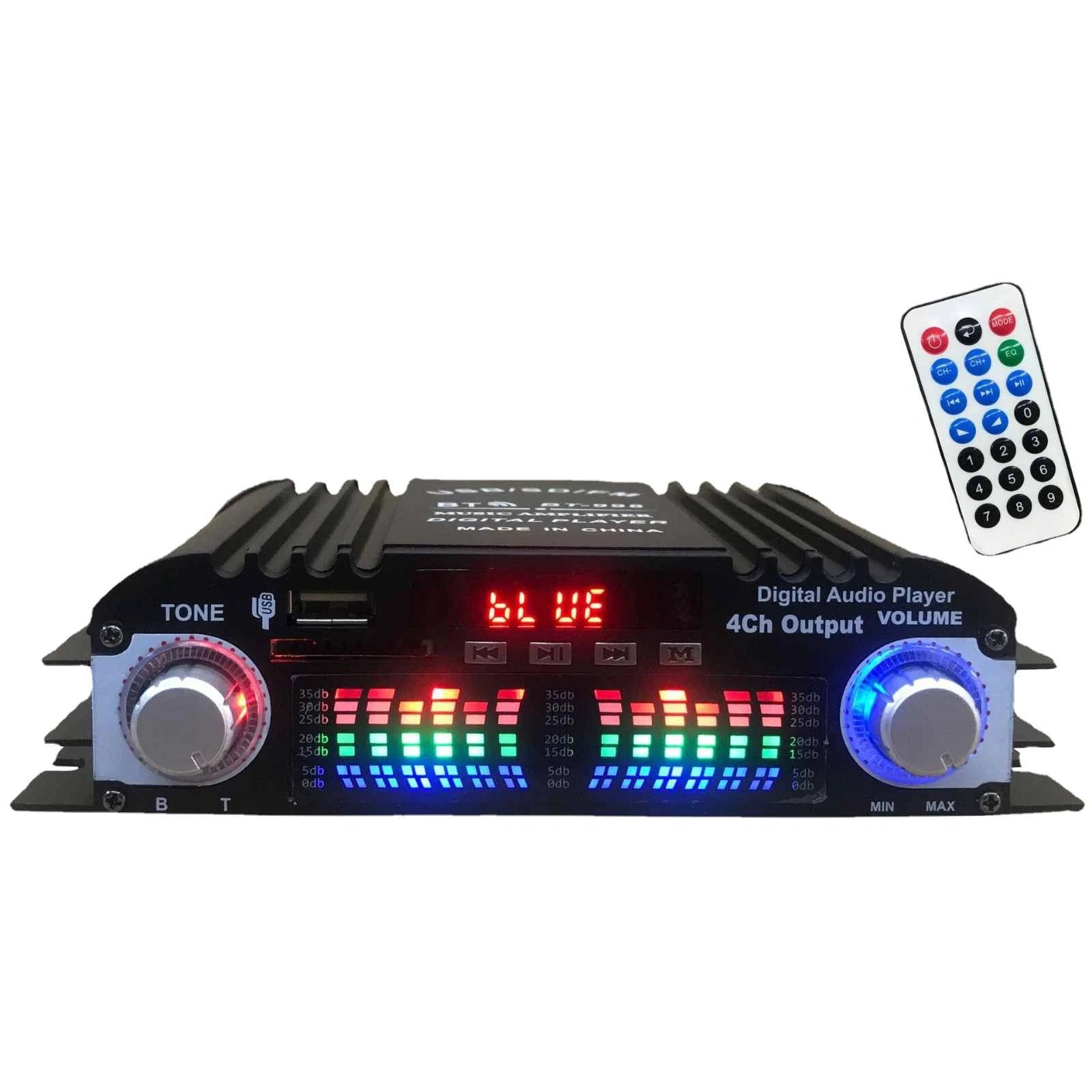0.4% Distortion Rate Power Amplifier 4 Channel Mini Hifi Digital