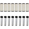 Qty 8: Inner And Outer Air Filters Fits Hitachi Replaces 00181071