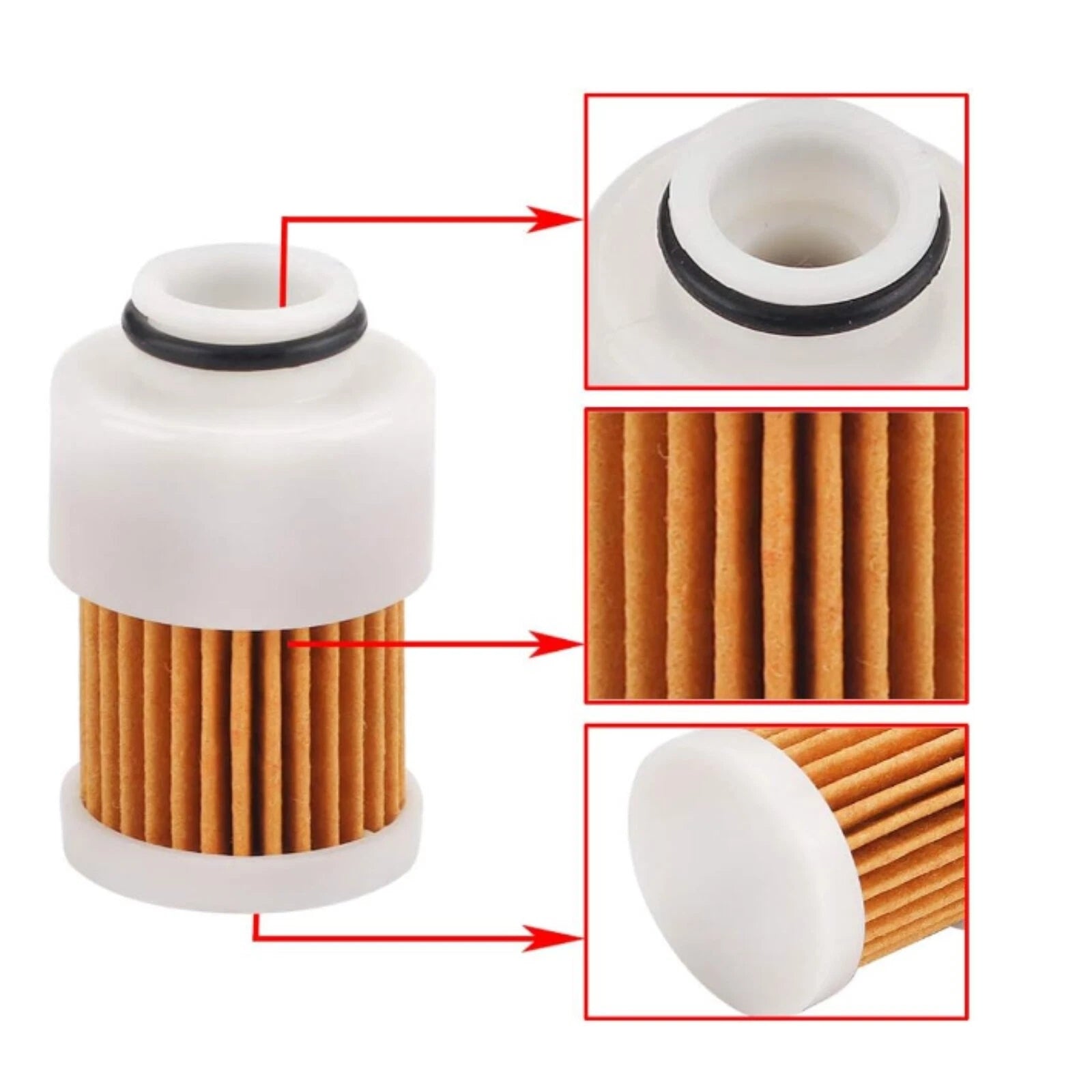 Fuel Filter Element for Mercury Marine/Mercruiser Outboard 35HP (2 Pcs)