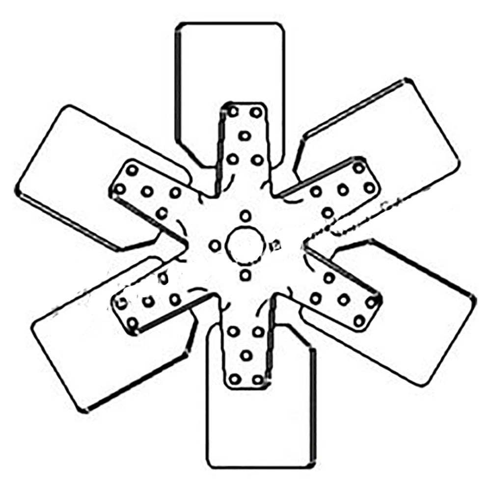 293691a1 6-blade Cooling Fan Fits Case 1845s 1835 1845 1845b