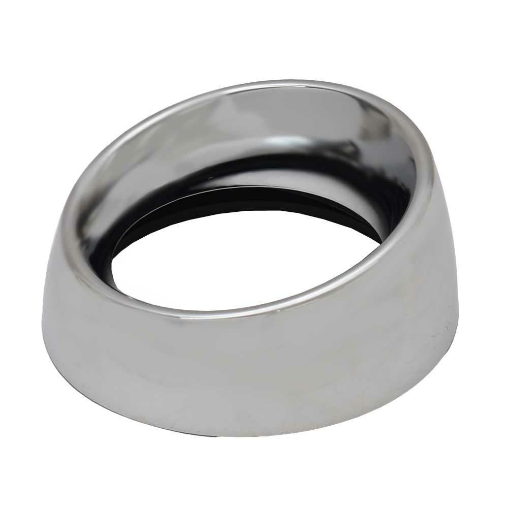 Veethree Boat Eyebrow Gauge Bezel 69270K | 3 3/8 In ID Silver PlasticO