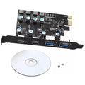 Usb3.0 Pci-e Card 2*usb-a 2*usb-c Pci Express Extension Card Usb3.0