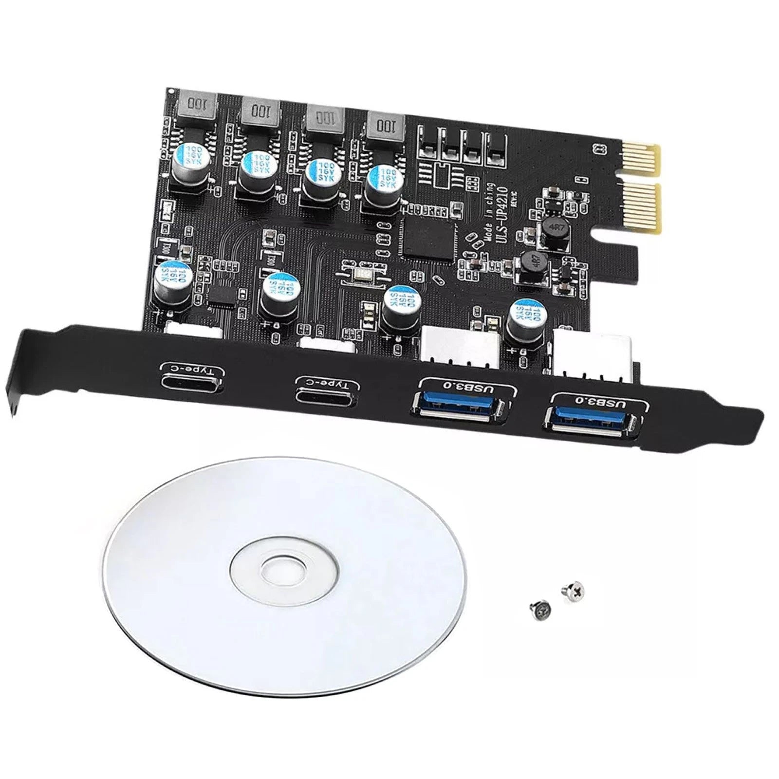 Usb3.0 Pci-e Card 2*usb-a 2*usb-c Pci Express Extension Card Usb3.0