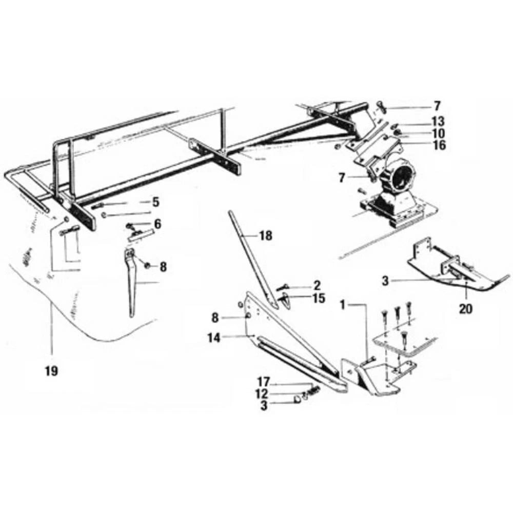 Disc Mower Curtain Fits 14038 14044 14048 14055) Cm216 (Series 14031